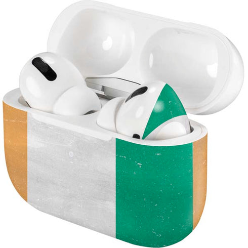 Ivory Coast Flag Distressed AirPods Skins